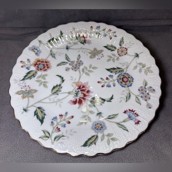 Vintage Andrea by Sadek Buckingham 10" Porcelain Cake Plate & Server JAPAN - Picture 6 of 13